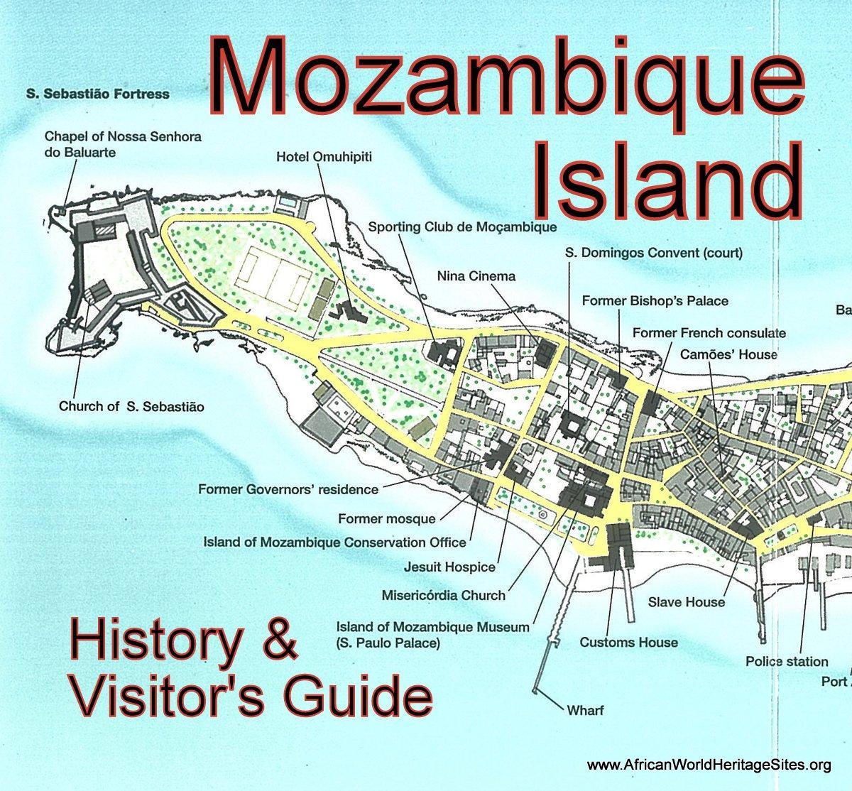 kart av Mosambik island